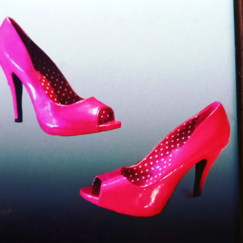 X Appeal Hot Pink Patent Leather Stilettos